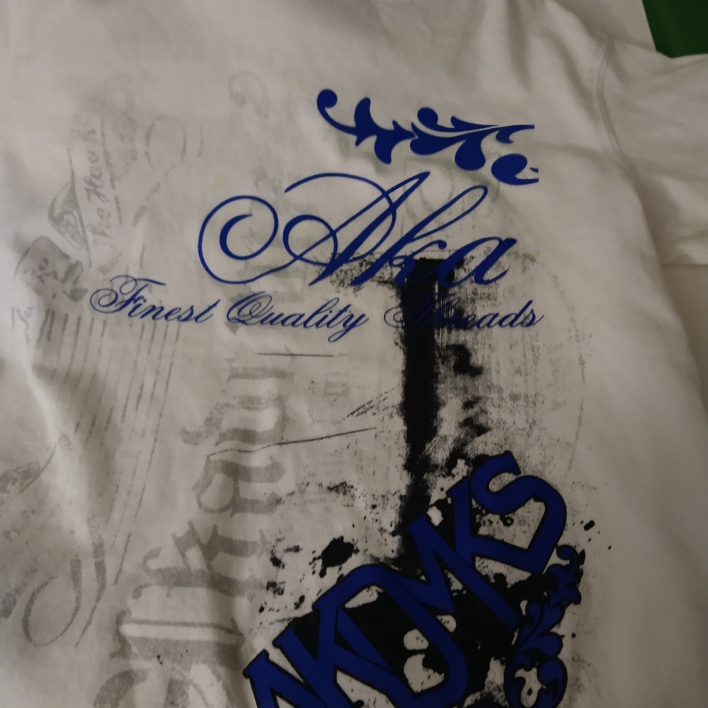 Boys Set White/Royal Blue shirt and blue jeans